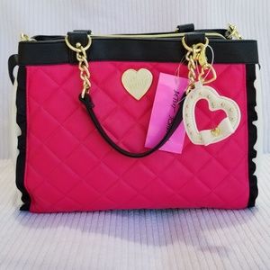 NWT Betsey Johnson Purse Pink Fushia $108